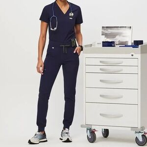 Figs 3 piece Navy Women's Scrub Set